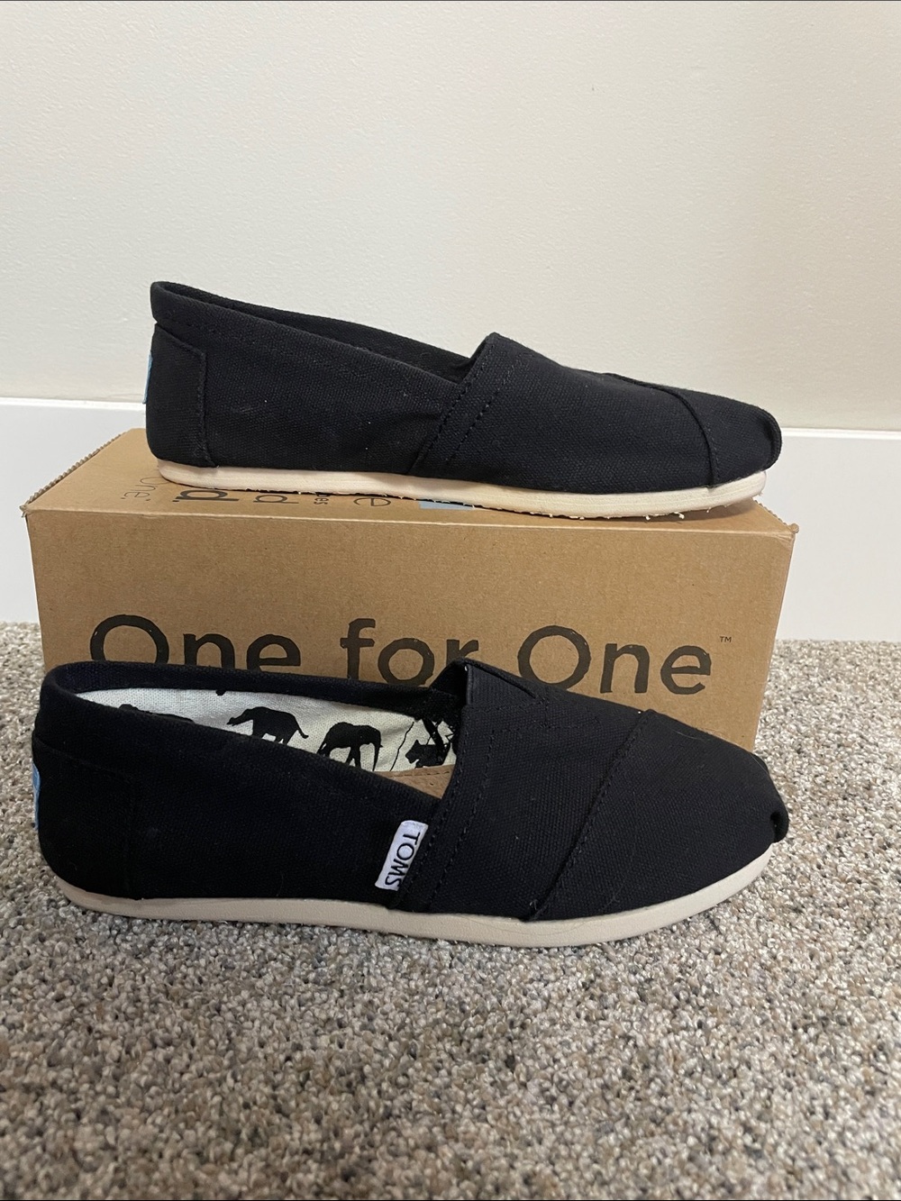 Toms Black Classics Slip-On